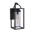 Craftmade Neo 1 Light Large Outdoor Wall Lantern In Midnight