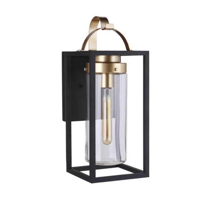 Craftmade Neo 1 Light Large Outdoor Wall Lantern In Midnight
