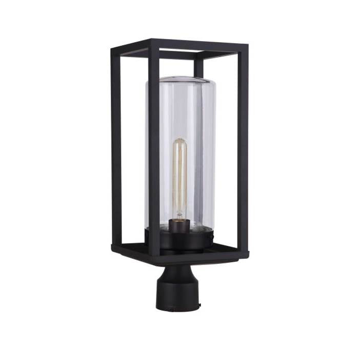 Craftmade Neo 1 Light Outdoor Post Mount In Midnight
