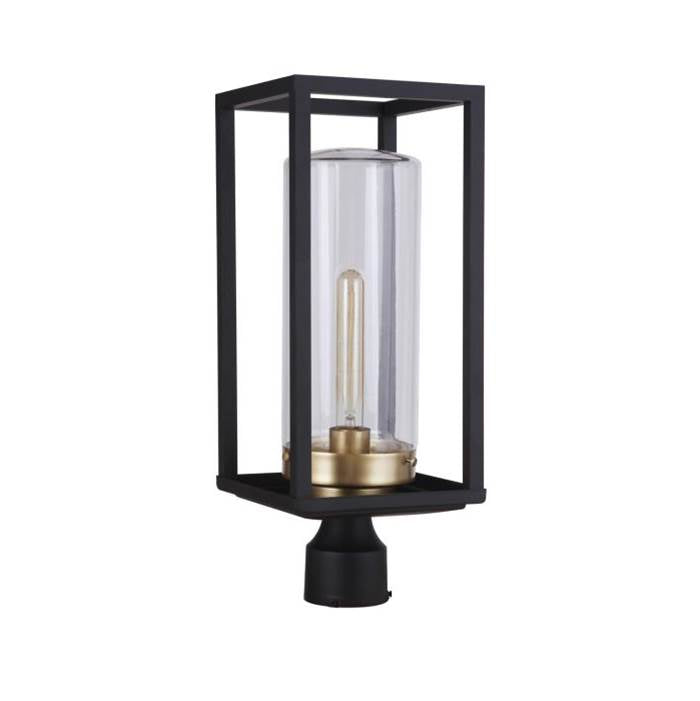 Craftmade Neo 1 Light Outdoor Post Mount In Midnight