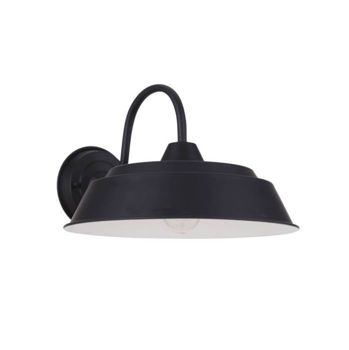 Craftmade Landmark 1 Light 9'' Outdoor Wall Lantern In Midnight