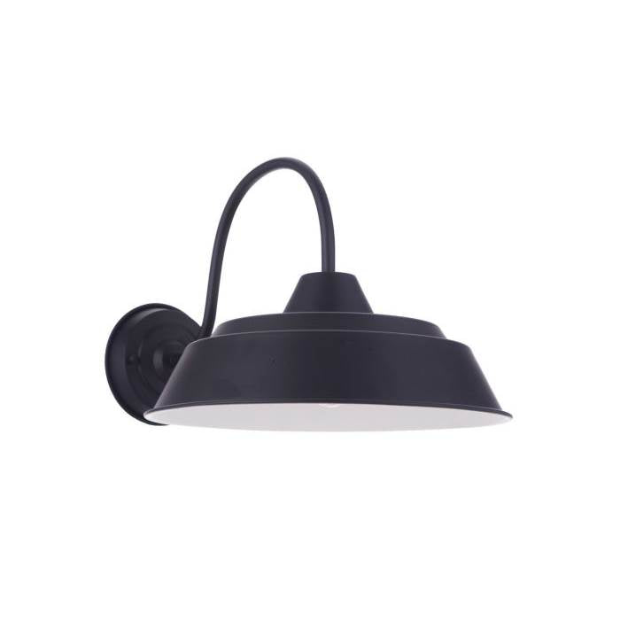 Craftmade Landmark 1 Light 12'' Outdoor Wall Lantern In Midnight