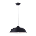 Craftmade Landmark 1 Light 15'' Outdoor Pendant In Midnight