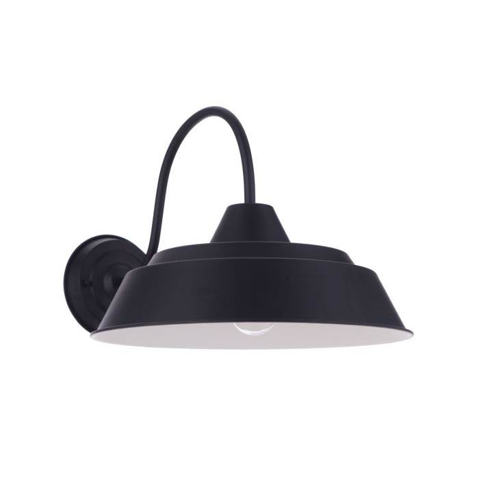 Craftmade Landmark 1 Light 15'' Outdoor Wall Lantern In Midnight