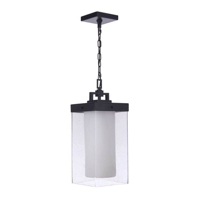 Craftmade Hayner 1 Light Outdoor Pendant In Midnight