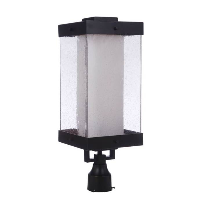 Craftmade Hayner 1 Light Outdoor Post Mount In Midnight