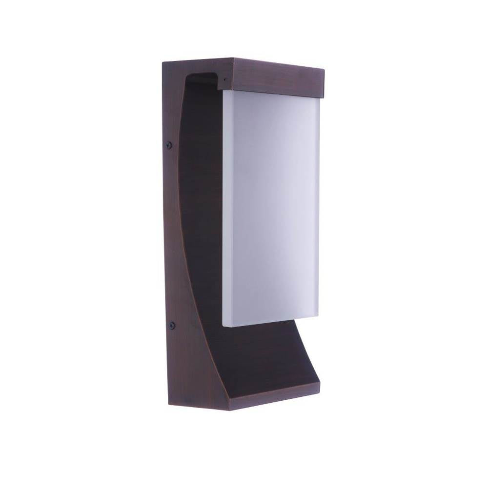 Craftmade Vault 1 Light 15'' Led Outdoor Wall Lantern In Aged Bronze Brushed