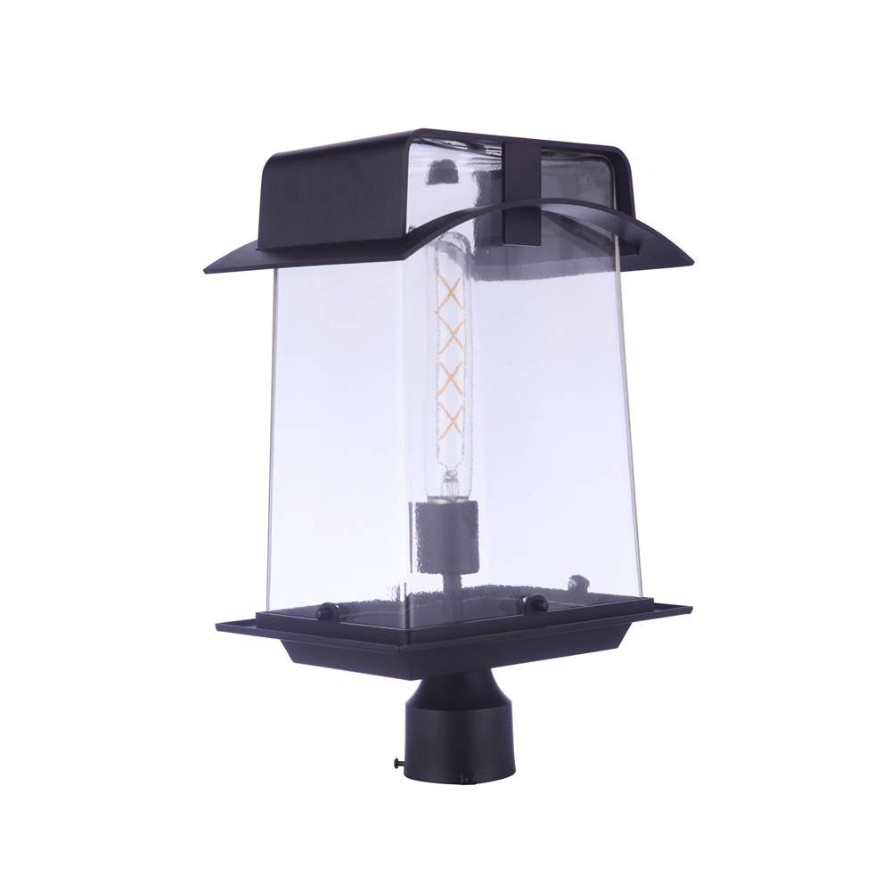 Craftmade Smithy 1 Light Outdoor Post In Aged Bronze Brushed