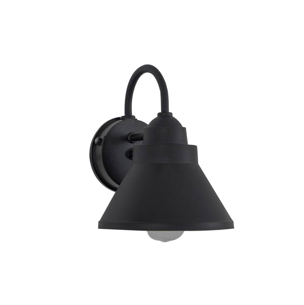 Craftmade Resilience 1 Light Outdoor Lantern With Motion Sensor In Textured Black