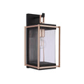 Craftmade Metalwork 1 Light Outdoor Wall Lantern In Midnight/satin Brass