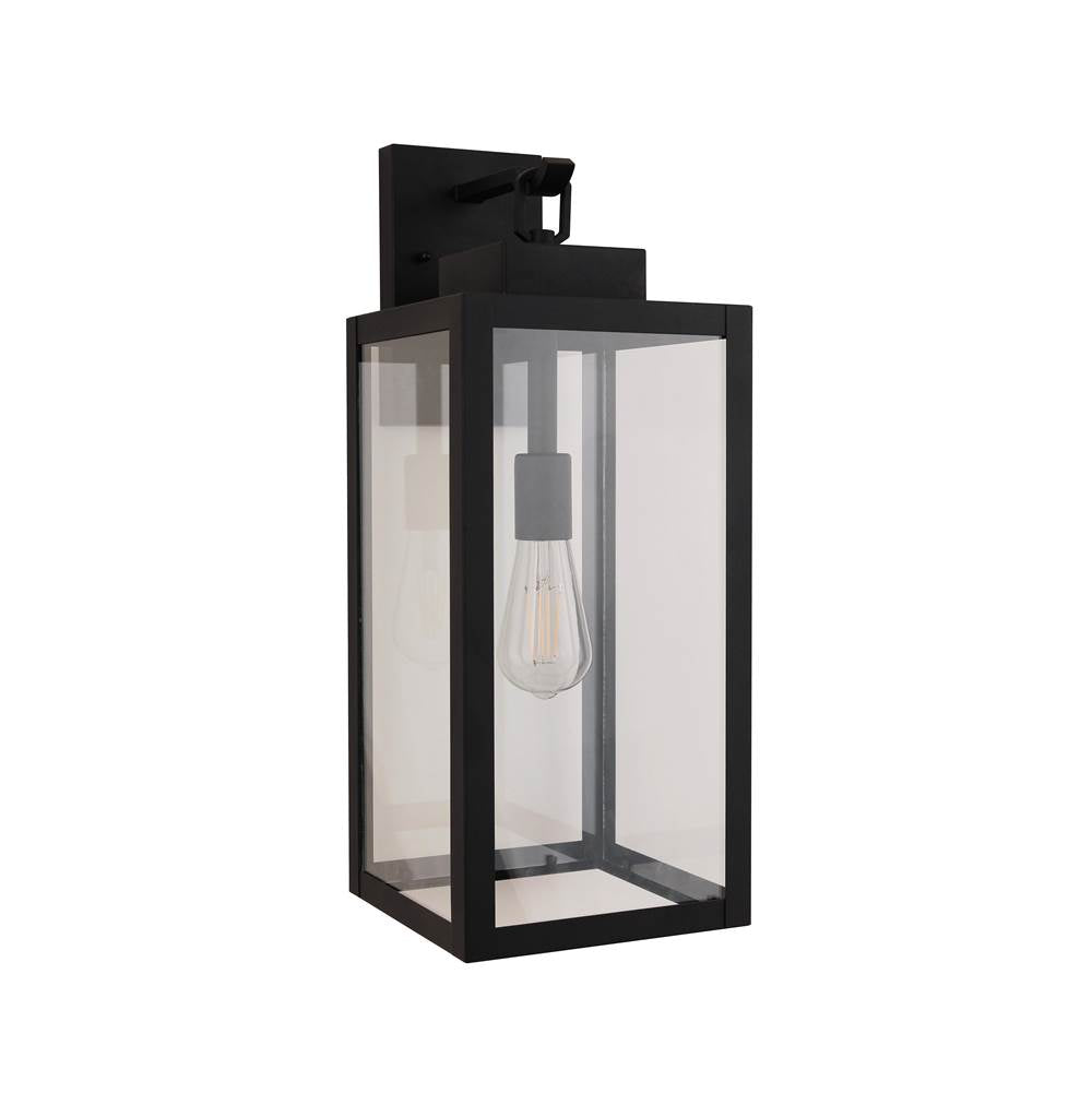 Craftmade Marin 1 Light 20.63'' Outdoor Wall Lantern In Textured Black