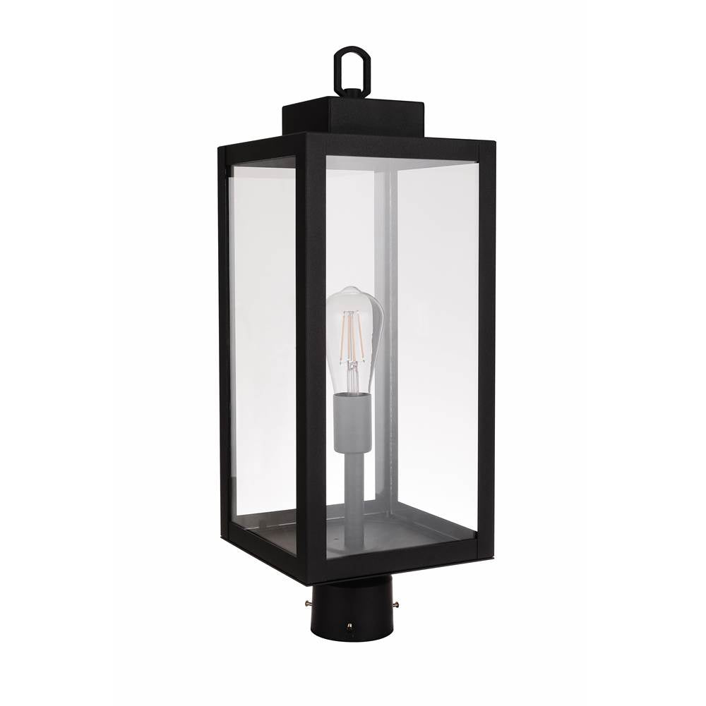 Craftmade Marin 1 Light Outdoor Post Mount In Textured Black
