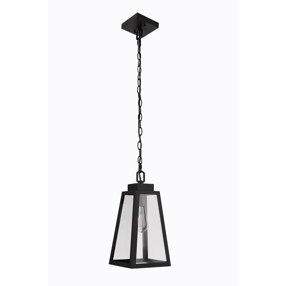 Craftmade Sorano 1 Light Outdoor Pendant In Textured Black