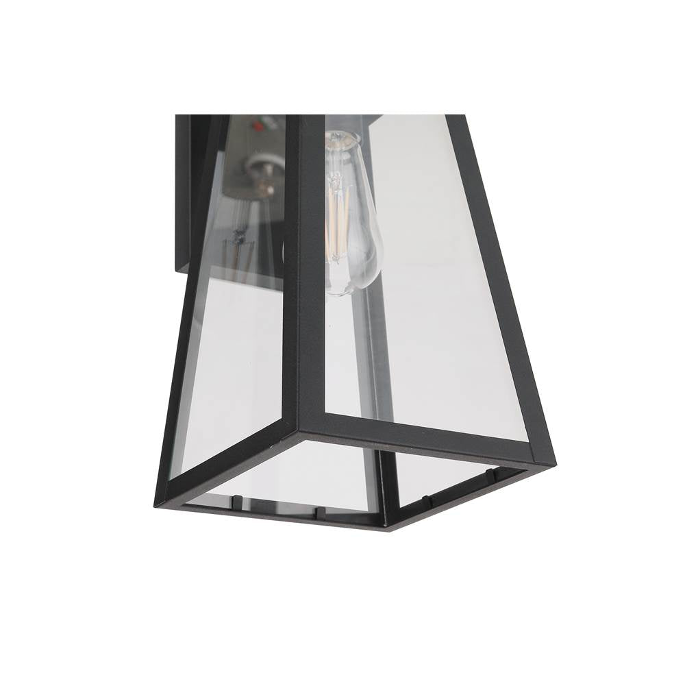 Craftmade ZA6914-TB-PC Textured Black Sorano 1 Light 13.88'' Outdoor Lantern In Textured Black With Photocell And Dusk-to-dawn Image 2