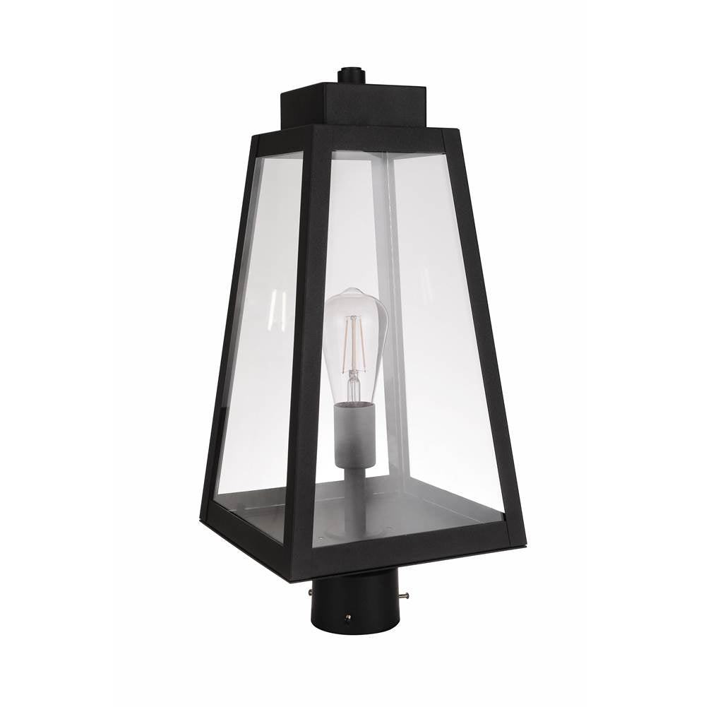 Craftmade Sorano 1 Light Outdoor Post Mount In Textured Black