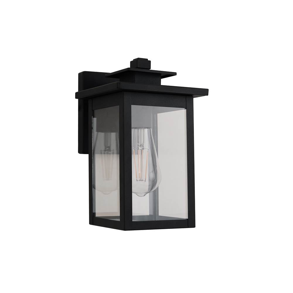 Craftmade ZA7004-TB Textured Black Rock Creek 1 Light 10.25'' Outdoor Wall Lantern In Textured Black Image 1
