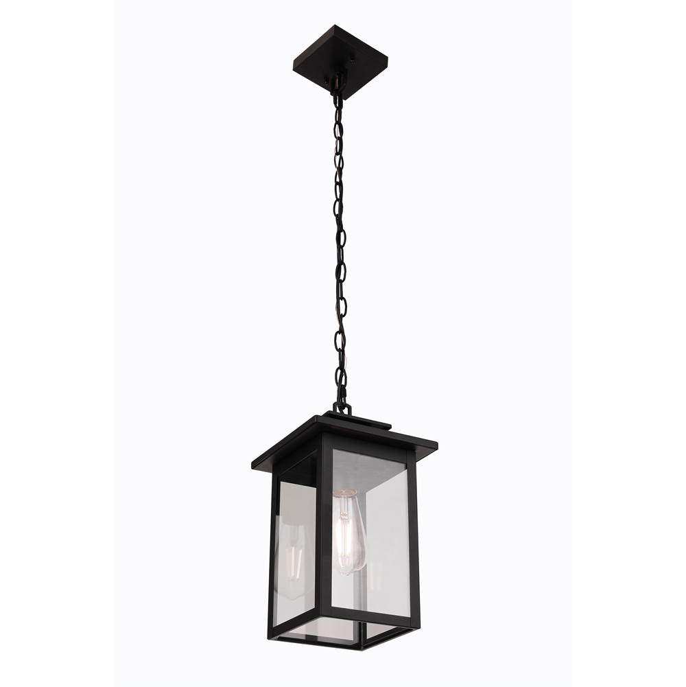 Craftmade ZA7011-TB Textured Black Rock Creek 1 Light Outdoor Pendant In Textured Black Image 5