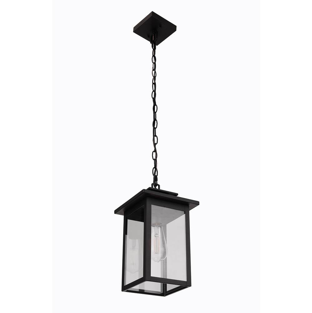 Craftmade ZA7011-TB Textured Black Rock Creek 1 Light Outdoor Pendant In Textured Black Image 4