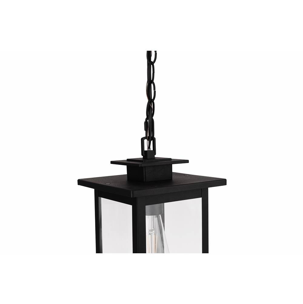 Craftmade ZA7011-TB Textured Black Rock Creek 1 Light Outdoor Pendant In Textured Black Image 3