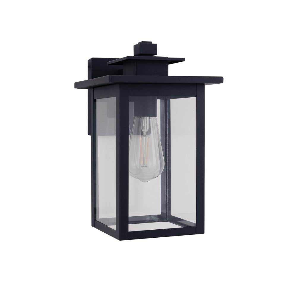 Craftmade ZA7014-TB Textured Black Rock Creek 1 Light 12'' Outdoor Wall Lantern In Textured Black Image 1