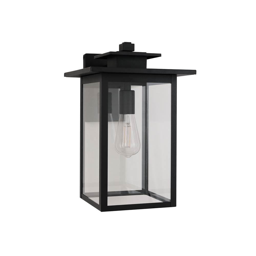 Craftmade ZA7024-TB Textured Black Rock Creek 1 Light 15.38'' Outdoor Wall Lantern In Textured Black Image 1