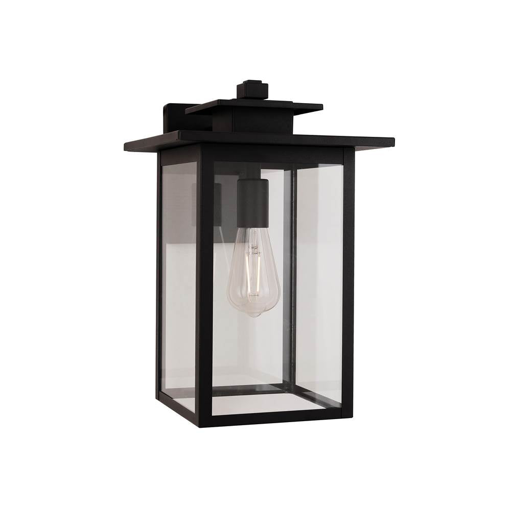 Craftmade Rock Creek Rock Creek 1 Light 15.38'' Outdoor Wall Lantern In Textured Black