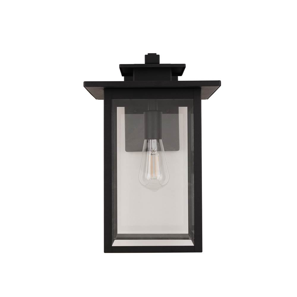 Craftmade ZA7024-TB Textured Black Rock Creek 1 Light 15.38'' Outdoor Wall Lantern In Textured Black Image 9