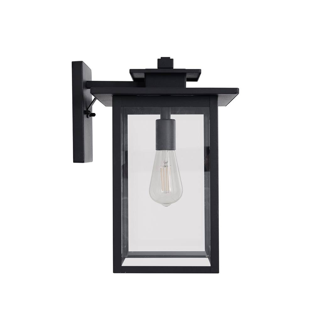 Craftmade ZA7024-TB Textured Black Rock Creek 1 Light 15.38'' Outdoor Wall Lantern In Textured Black Image 7