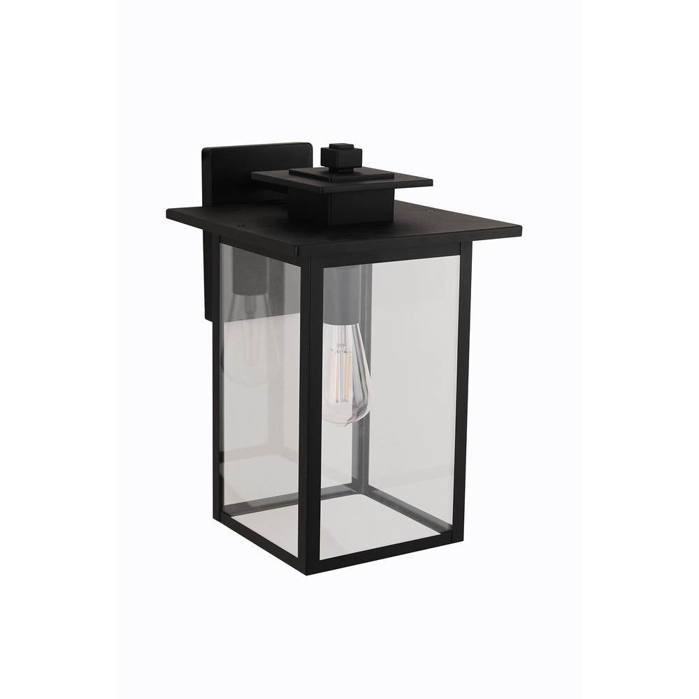 Craftmade ZA7024-TB Textured Black Rock Creek 1 Light 15.38'' Outdoor Wall Lantern In Textured Black Image 2