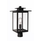 Craftmade Rock Creek Rock Creek 1 Light Outdoor Post Mount In Textured Black