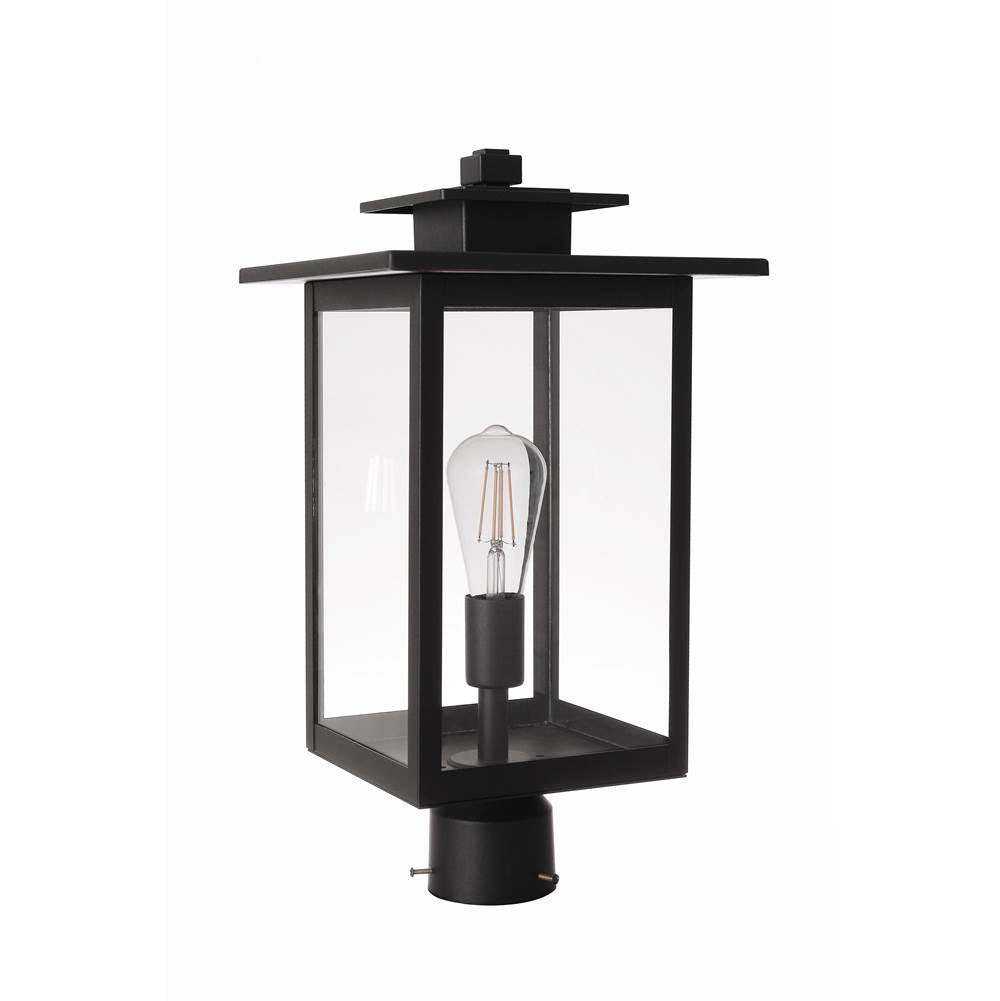 Craftmade ZA7025-TB Textured Black Rock Creek 1 Light Outdoor Post Mount In Textured Black Image 5