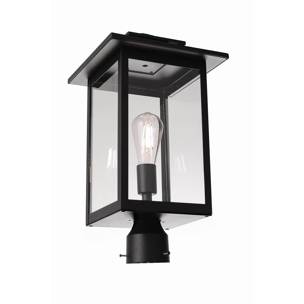 Craftmade ZA7025-TB Textured Black Rock Creek 1 Light Outdoor Post Mount In Textured Black Image 4