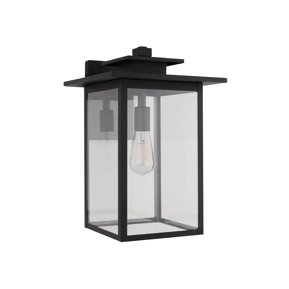 Craftmade ZA7034-TB Textured Black Rock Creek 1 Light 17.25'' Outdoor Wall Lantern In Textured Black Image 1