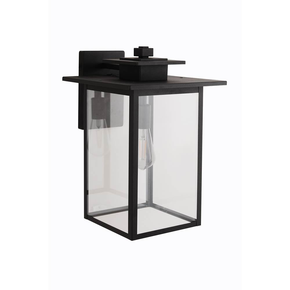Craftmade ZA7034-TB Textured Black Rock Creek 1 Light 17.25'' Outdoor Wall Lantern In Textured Black Image 3
