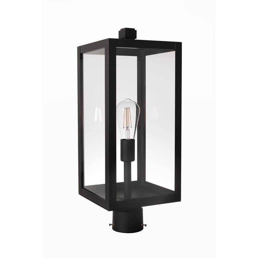Craftmade Harris 1 Light Outdoor Post Mount In Textured Black