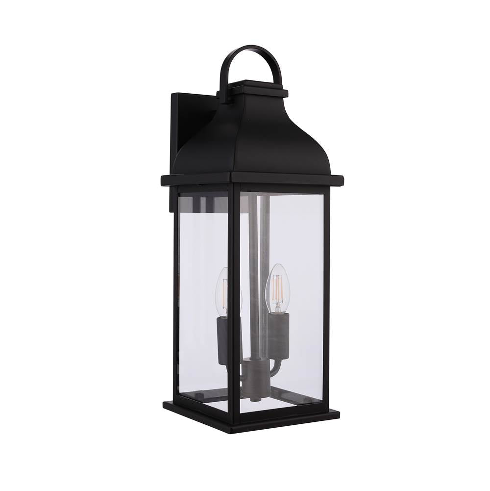 Craftmade Bent Tree Bent Tree 2 Light Outdoor Wall Lantern In Midnight
