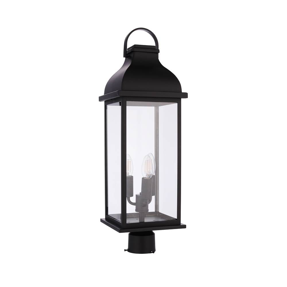 Craftmade Bent Tree Bent Tree 3 Light Outdoor Post Mount In Midnight