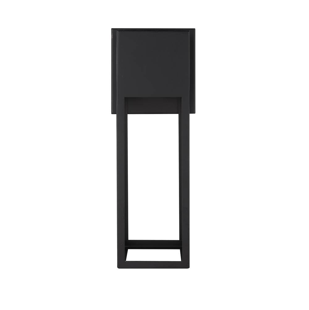 Craftmade ZA7504-MN-LED Midnight Notable 1 Light Outdoor 12'' Led Wall Lantern In Midnight Image 6
