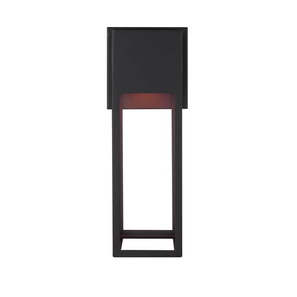 Craftmade ZA7504-MN-LED Midnight Notable 1 Light Outdoor 12'' Led Wall Lantern In Midnight Image 5
