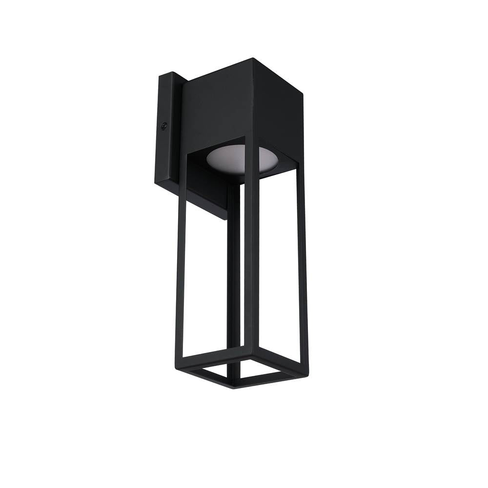 Craftmade ZA7504-MN-LED Midnight Notable 1 Light Outdoor 12'' Led Wall Lantern In Midnight Image 4