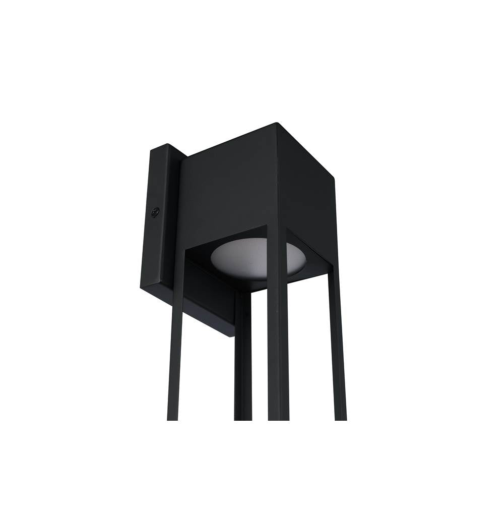 Craftmade ZA7504-MN-LED Midnight Notable 1 Light Outdoor 12'' Led Wall Lantern In Midnight Image 3