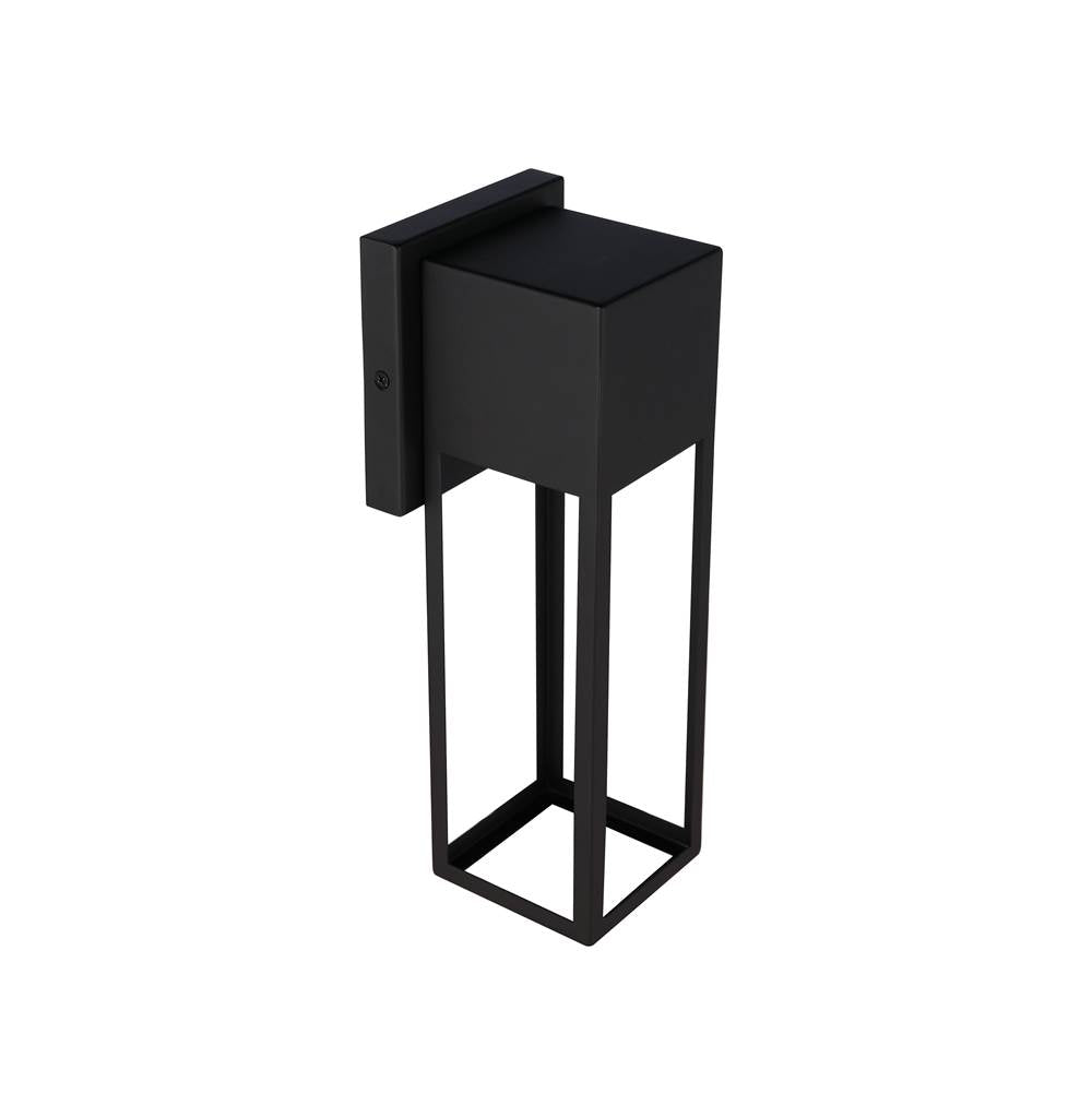 Craftmade ZA7504-MN-LED Midnight Notable 1 Light Outdoor 12'' Led Wall Lantern In Midnight Image 2