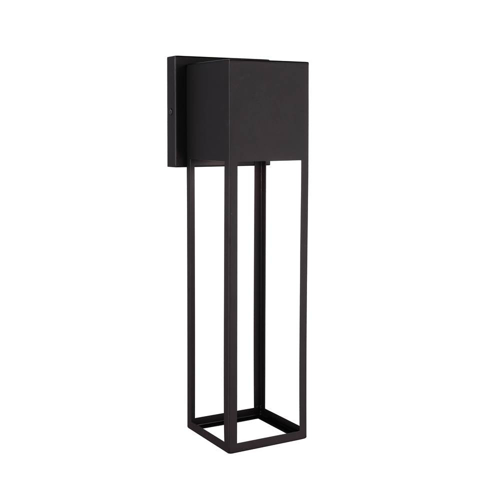 Craftmade ZA7514-MN-LED Midnight Notable 1 Light Outdoor 16'' Led Wall Lantern In Midnight Image 1