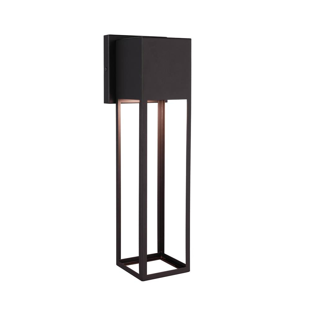 Craftmade Notable 1 Light Outdoor 16'' Led Wall Lantern In Midnight