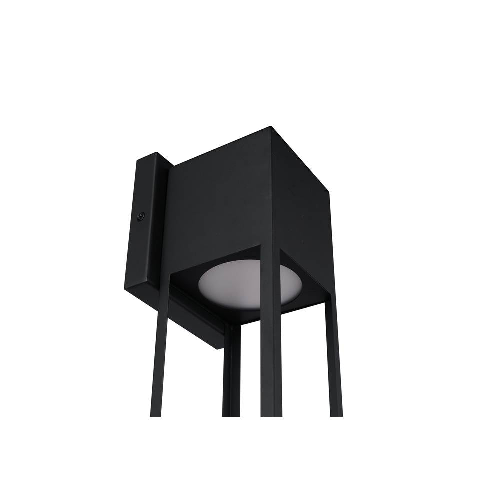 Craftmade ZA7514-MN-LED Midnight Notable 1 Light Outdoor 16'' Led Wall Lantern In Midnight Image 3