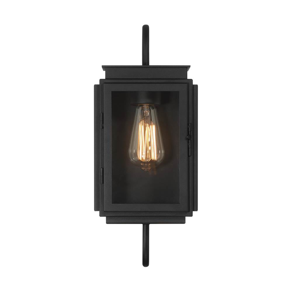 Craftmade Irving 1 Light Outdoor Wall Latern In Textured Black