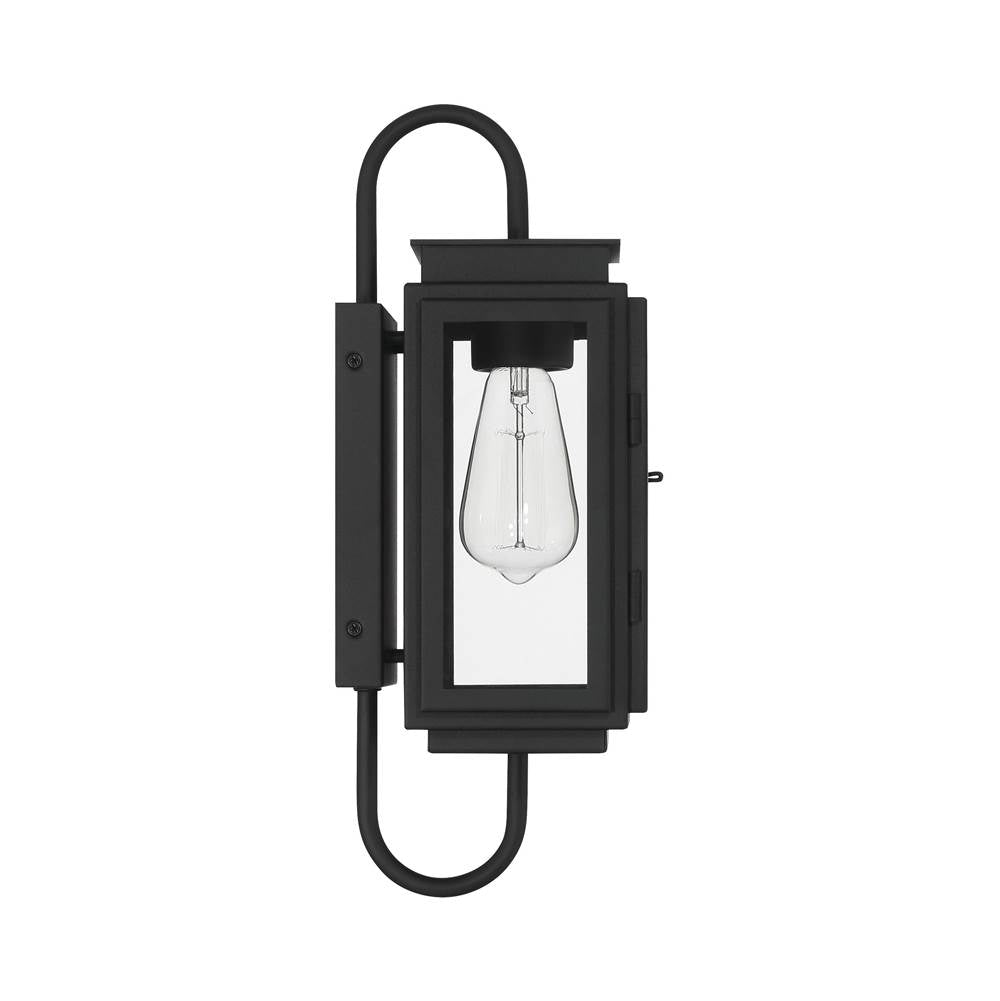 Craftmade ZA7704-TB Textured Black Irving 1 Light Outdoor Wall Latern In Textured Black Image 2