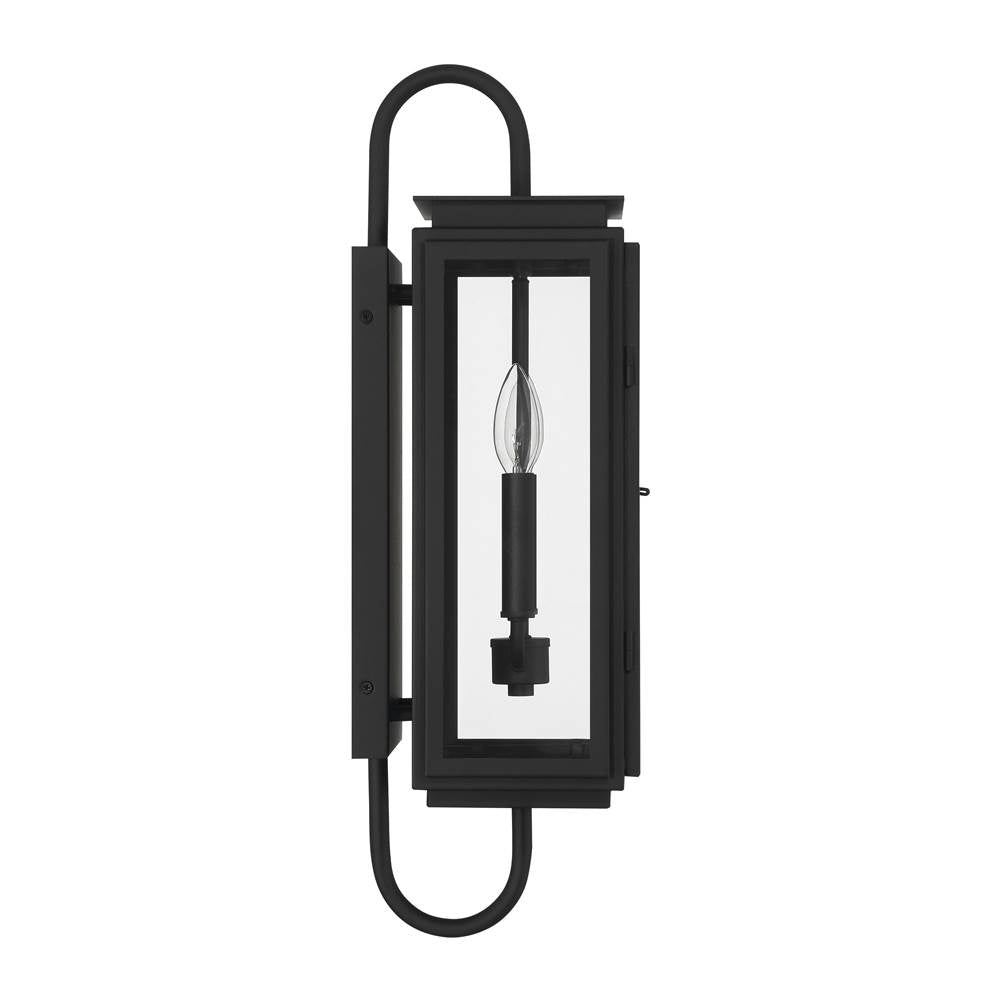 Craftmade ZA7710-TB Textured Black Irving 2 Light Outdoor Wall Lantern In Textured Black Image 2