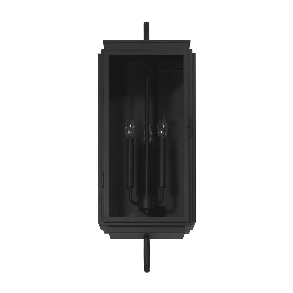 Craftmade ZA7720-TB Textured Black Irving 3 Light Outdoor Wall Lantern In Textured Black Image 6