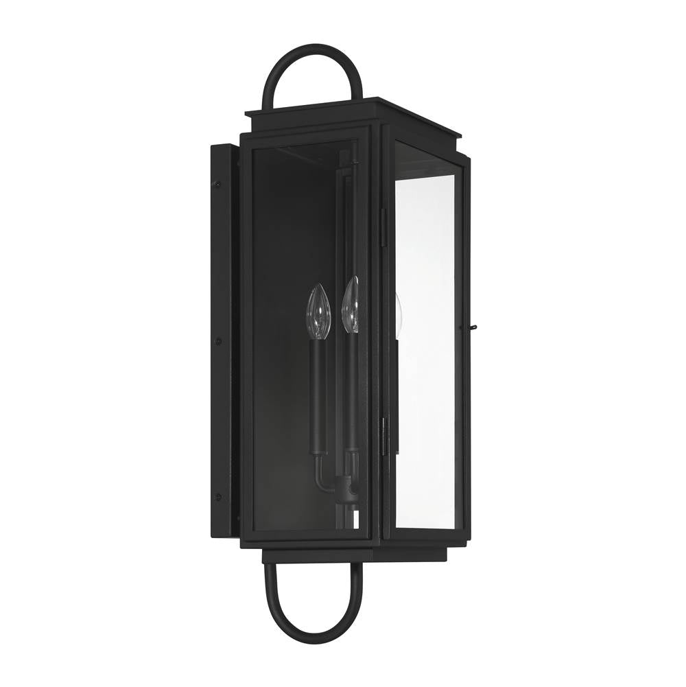 Craftmade ZA7720-TB Textured Black Irving 3 Light Outdoor Wall Lantern In Textured Black Image 4